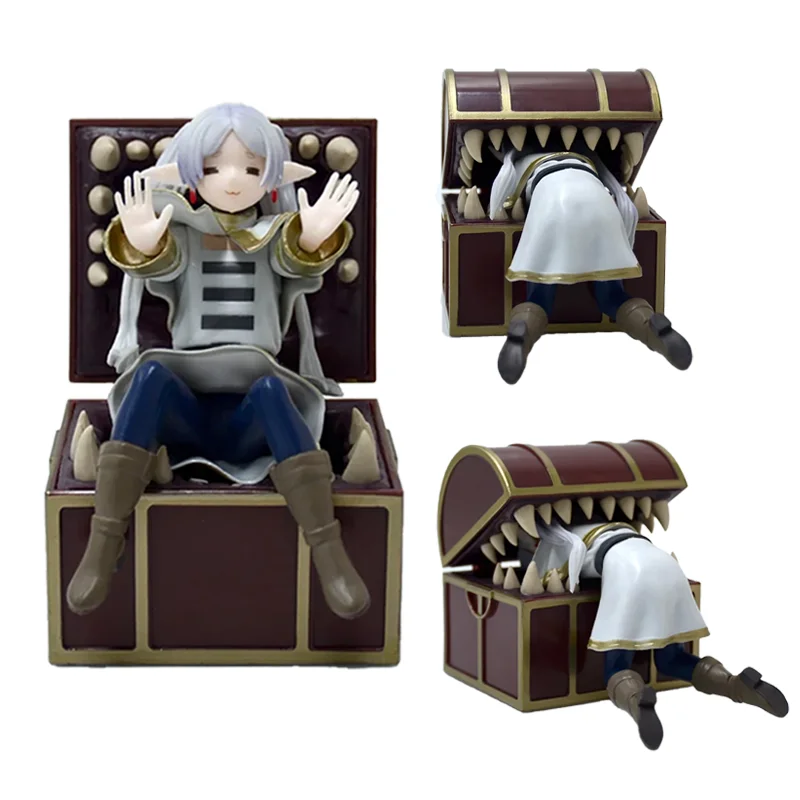 

frieren beyond journey's end frieren treasure box monster figura de anime juguete fern noodle stopper figura de acción