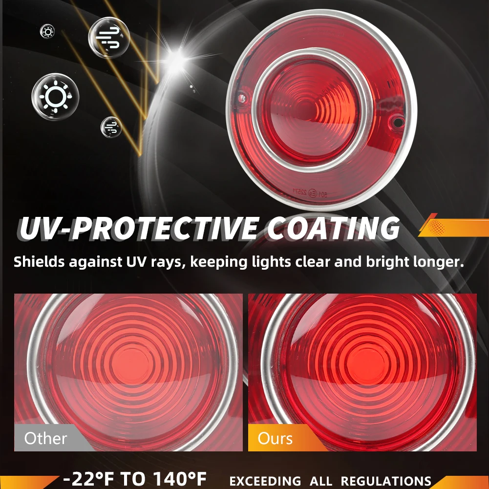 4 pz/set luci freno posteriori e lampade di backup adatte per Chevrolet Corvette C3 1975 1976 1977 1978 1979 senza lampadina/presa