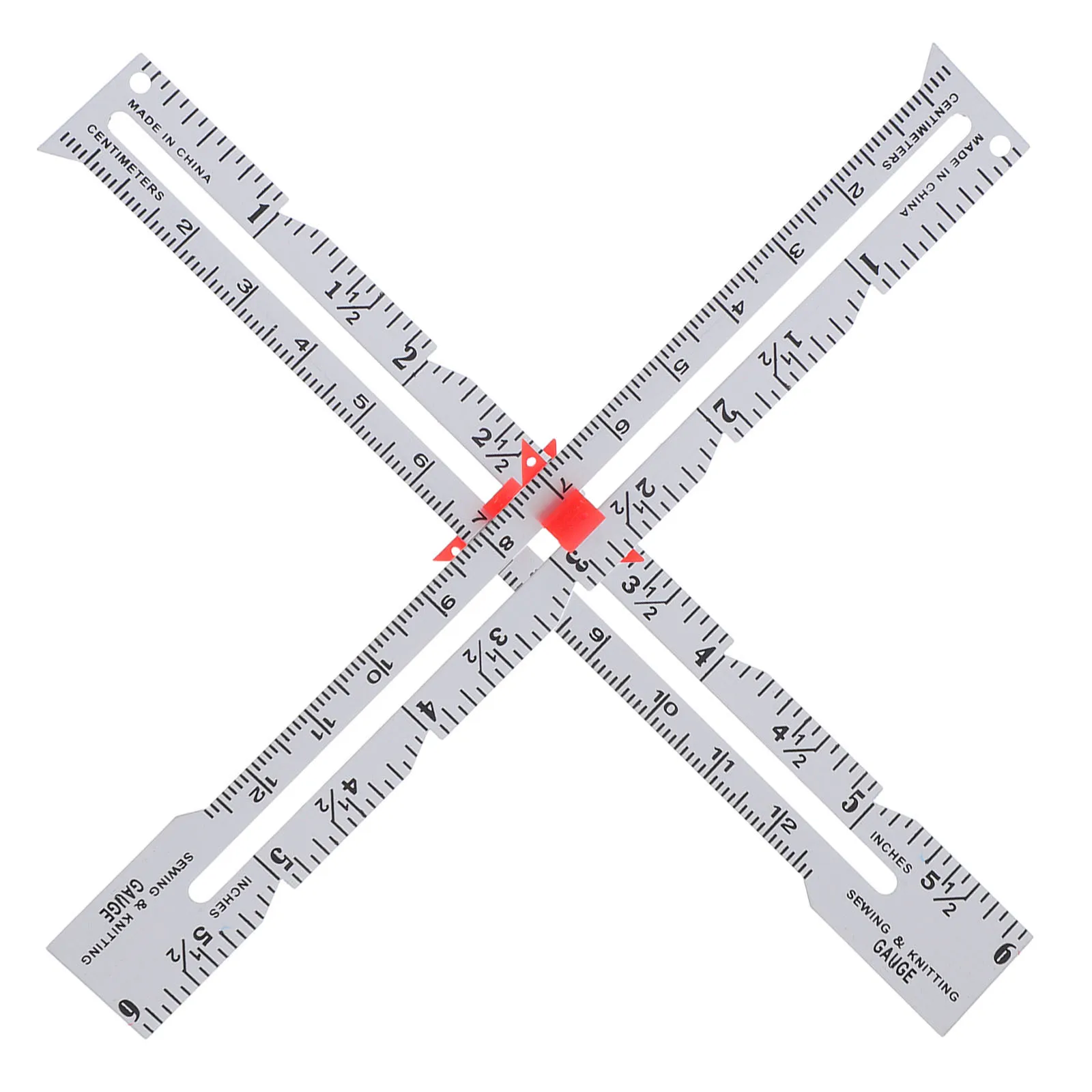 

2 Pcs Sewing Gauge Button Ruler Multifunctional with Scale Cloth Measuring Seam for