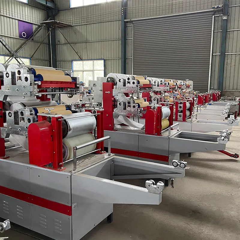 Automatic High Speed Napkin Paper Making Machine, Tissue Folding Embossing Production Line Factory Price customized view 3