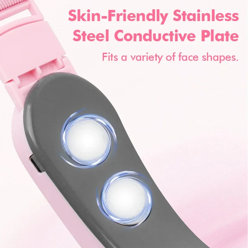 6 Modes Face Lifting Device EMS Microcurrent Skin Rejuvenation V Facial Tighten Massager Double Chin Lift Cheek Belt Beauty Care