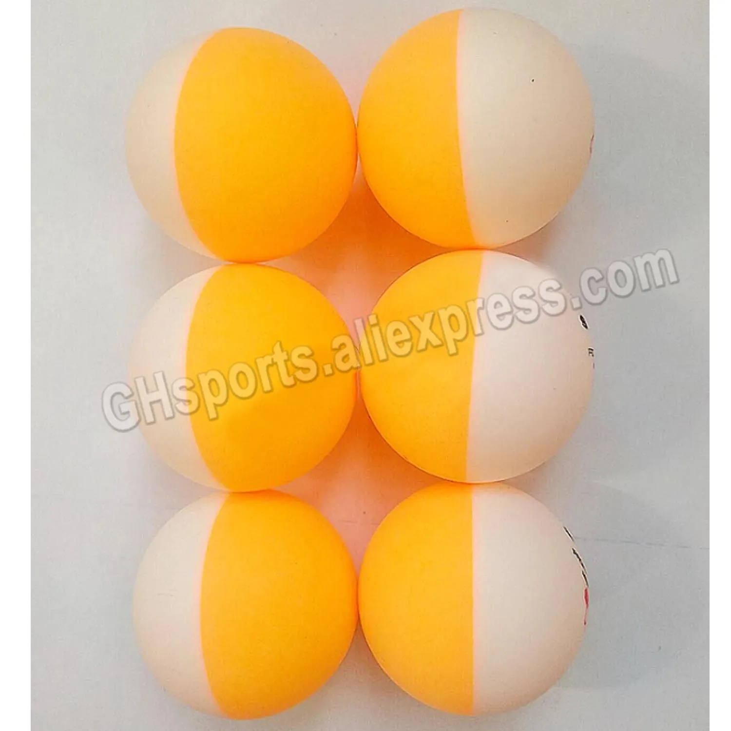 Sanwei Double Color Table Tennis Balls 40+ ABS New Material Ping Pong Balls 6 Pcs Per Box