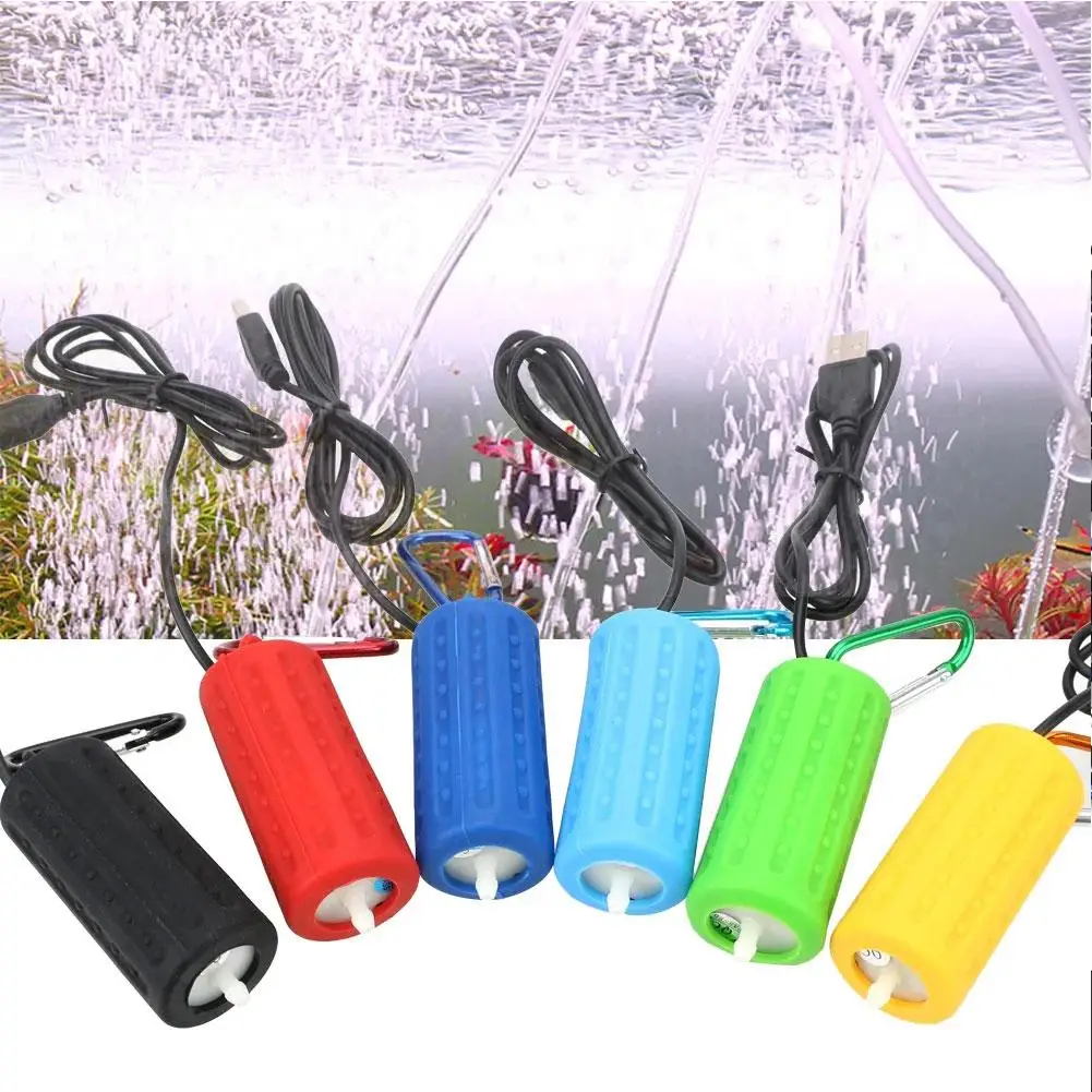 Portable Fish Tank Oxygen Pump Silent Usb Charging Large Exhaust Volume Suitable For Aquarium Fish Tank And Outdoor Fishing G9H7