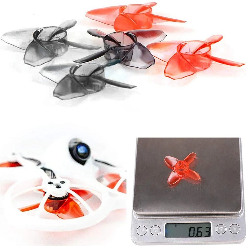 EMAX Avan Tinyhawk TH Rotor Hélice, interior FPV Racing Drone, Motor, 4-Blade, 1.5mm Buraco, 40mm, 0802, 16Pcs