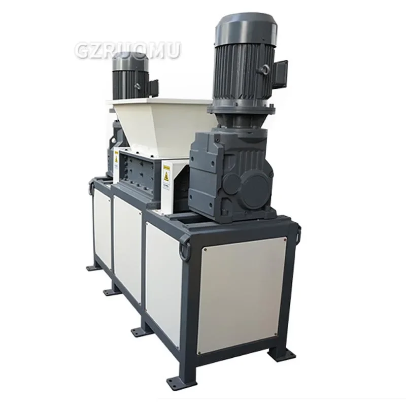 Plastic Shredding Machine Miniature Industrial Scrap Crusher ≤2600mm Bottle Crushing PVC Dual Axis Mute Shredder 300-2500 Mesh