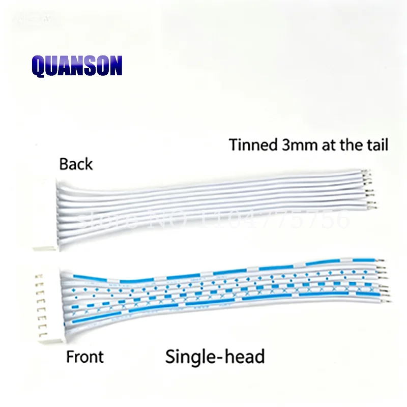 1PCS 50CM 100CM XH2.54 single head double head 2468 24AWG blue and white terminal wire 2p3p4p5p6p7p8p10p-20p