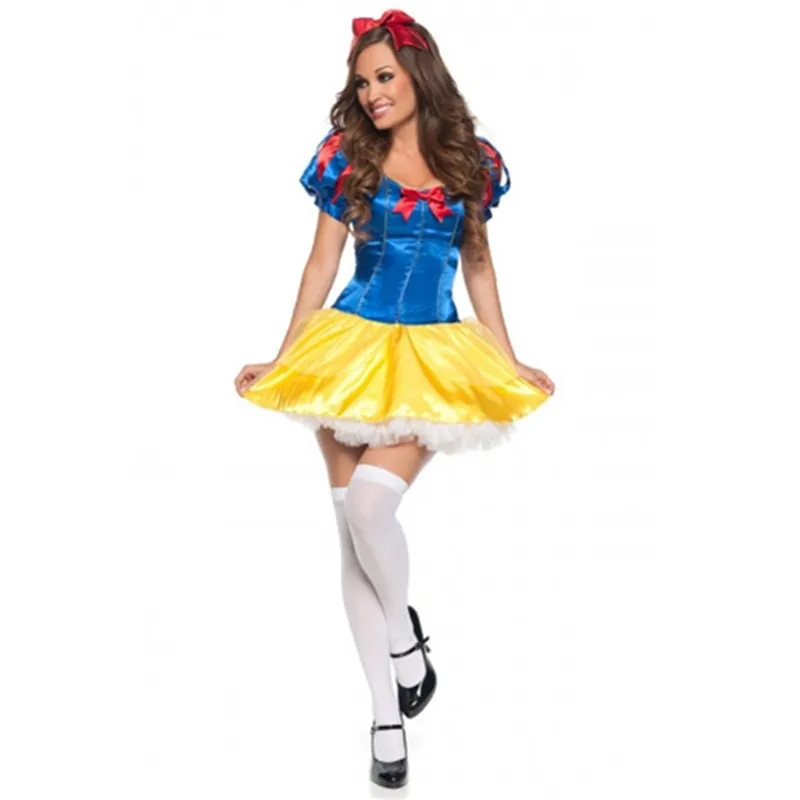 Disfraz de princesa Blancanieves para Halloween, traje de personaje de cuento de hadas para actuación en escenario, Anime, corte real, Reina, vestido elegante