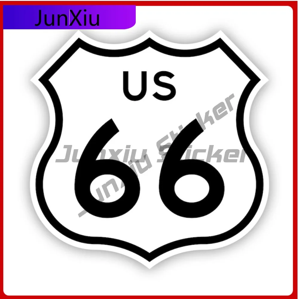 

Уникальная прочная наклейка с изображением шоссе Калифорнии №66, защищенная от УФ-излучения, забавная и долговечная наклейка-щит с изображением знака шоссе №66.