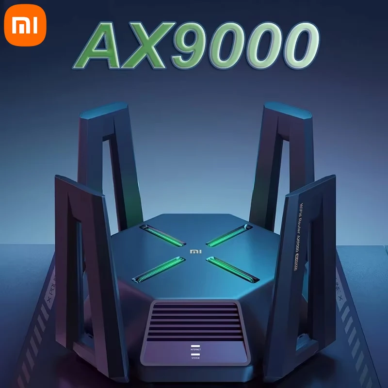 Xiaomi Mi AX9000 Router WiFi6 Enhanced Edition Tri-Band USB3.0 Wireless Mesh Network Game Acceleration Repeater 12 Antennas