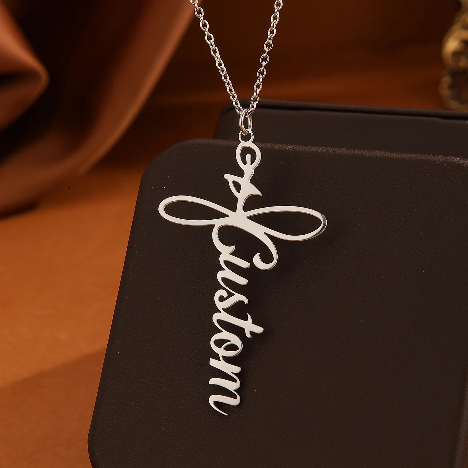 Custom Ballet Girls Name Charm Necklace Women Men Stainless Steel Jewelry Vintage Pendant Necklace Gift