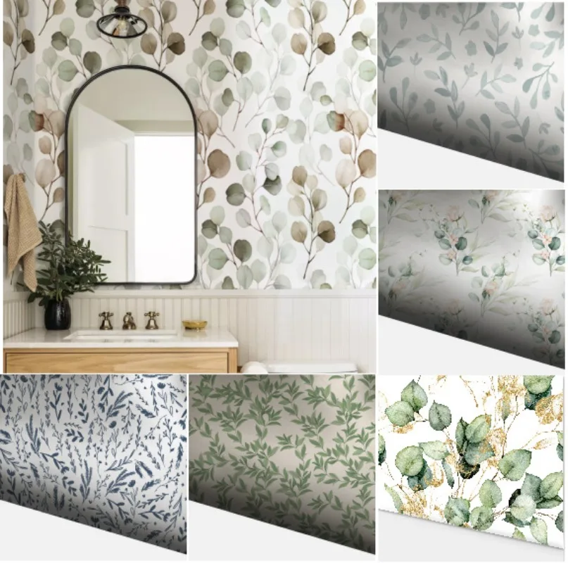 Wallpaper DIY Seamless Splicing Wallpaper Pastoral Style Background Self-adhesive Fresh Stickers Home Modification