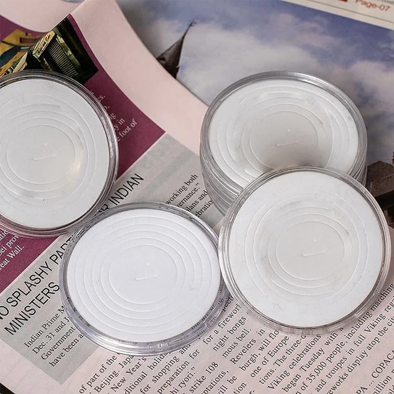 コインカプセルボックスプラスチックコインホルダーコインコレクション用品ボックス泡保護ガスケット付き (17/20/25/27/30 ミリメートル)