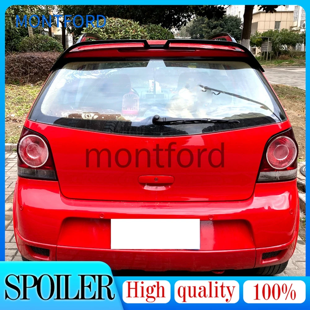 For Volkswagen POLO spoiler 2006 2007 2008 2009 2010 high quality ABS material rear wing R style sport accessories body kit