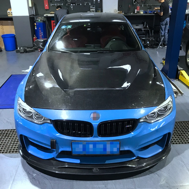 New F80 M3 F82 M4 Two-sided Carbon Fiber Hood Engine Cover with Screws for M3 M4 2014-2019