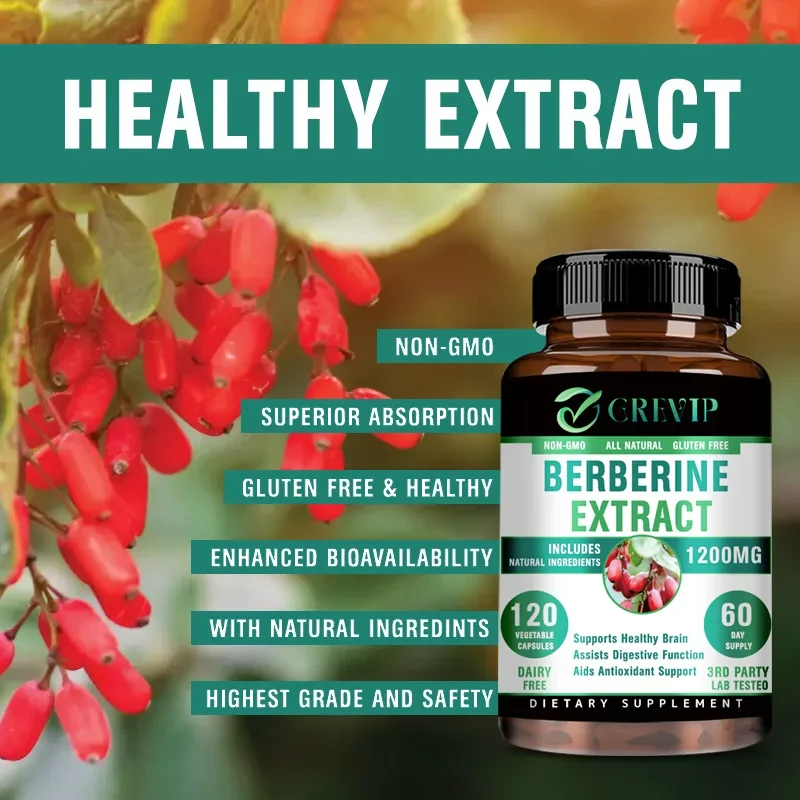 Berberine - Heart health supplement, boosts immunity, improves gastrointestinal function