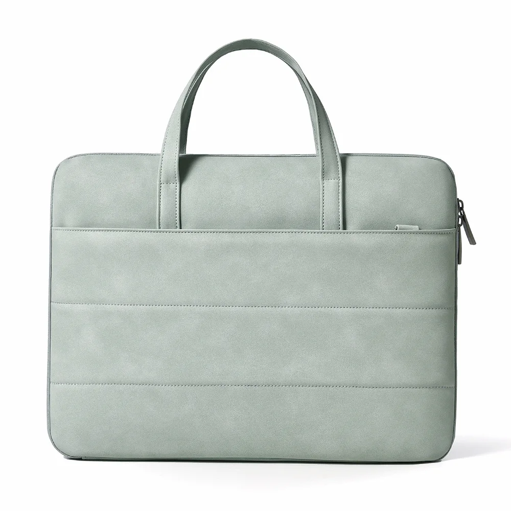 Laptop bag 156 inch 14 inch pu laptop bag anti-drop and shock-proof women's high-end shoulder bag men