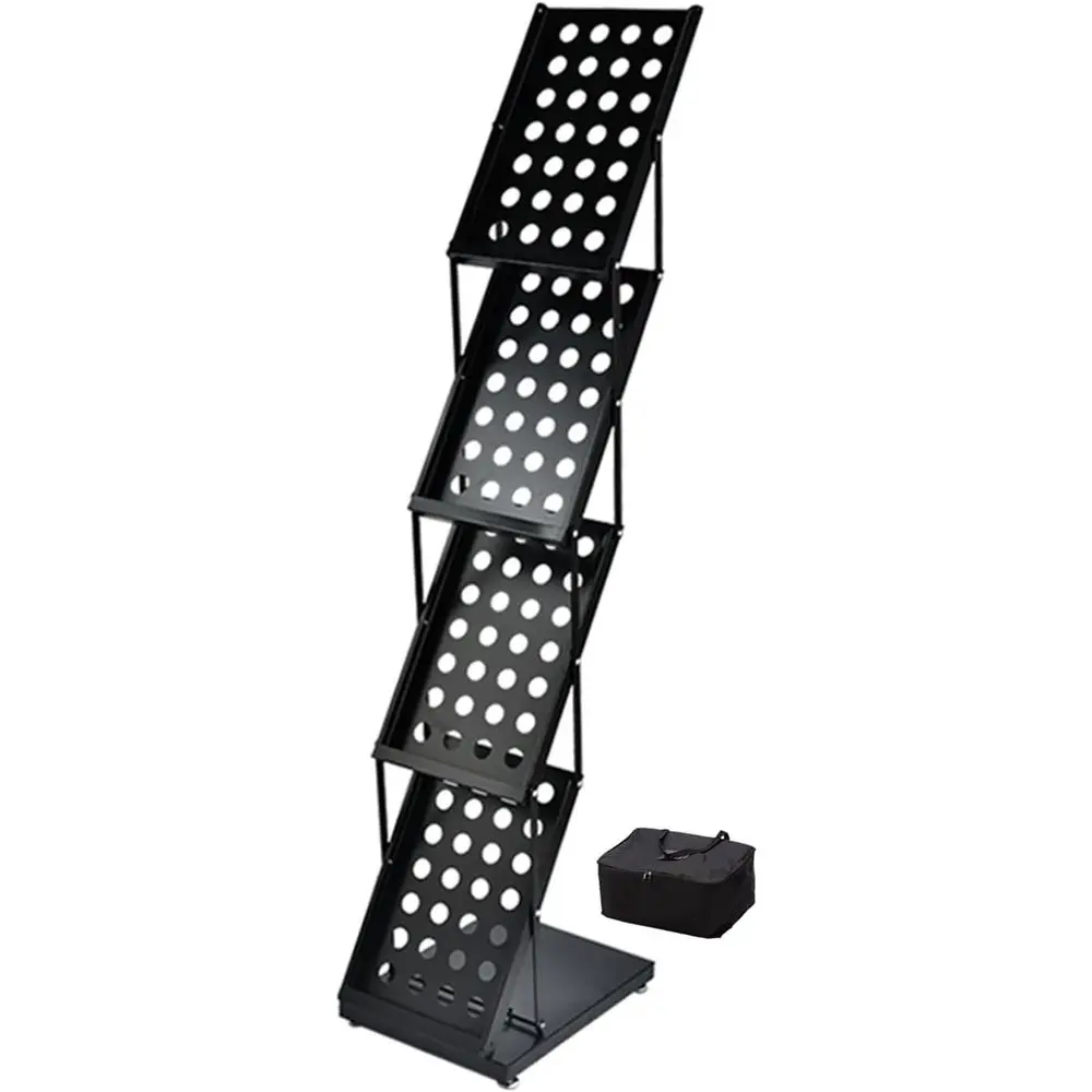 

Compact Display Stand for Magazines, Brochures, and Newspapers - Ideal Storage for Offices, Hospitals, and Events