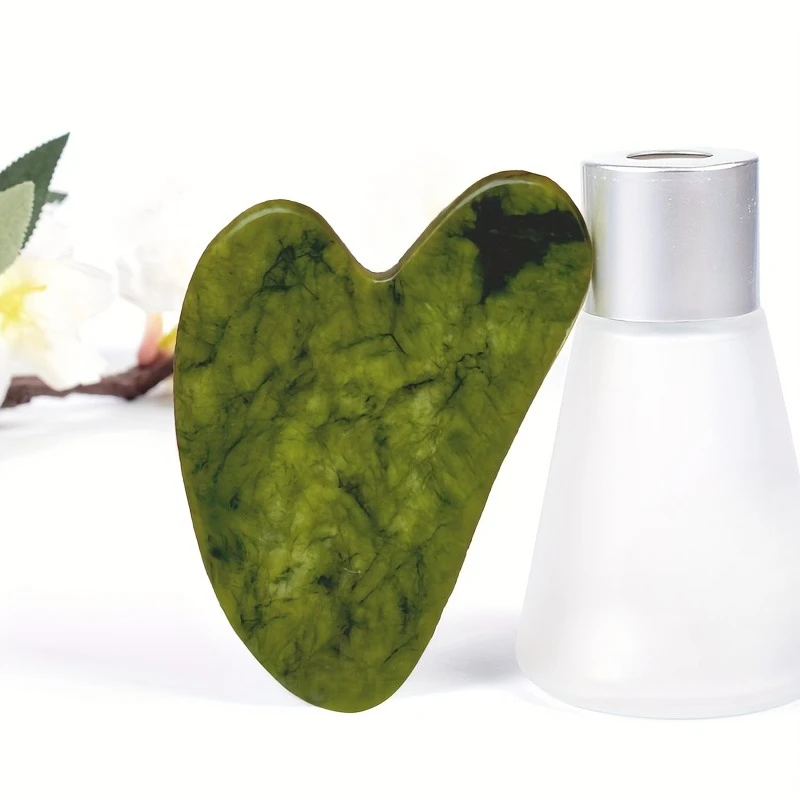 Masajeador Natural para la Cara, Raspador de Gouache, Masaje Facial, Raspador de Jade Guasha, Gua Sha, Raspador de Piel, Cuidado de la Piel, SPA, Dropshipping