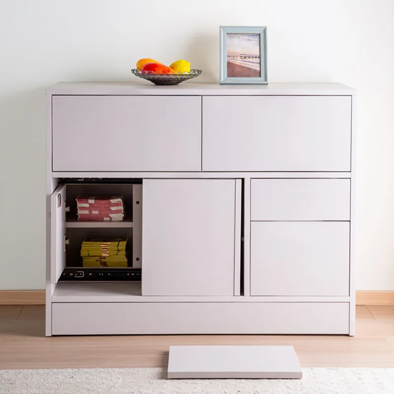 Multifunctional hidden compartment storage cabinet, home drawer-style large-capacity hidden secret cabinet, solid wood safe