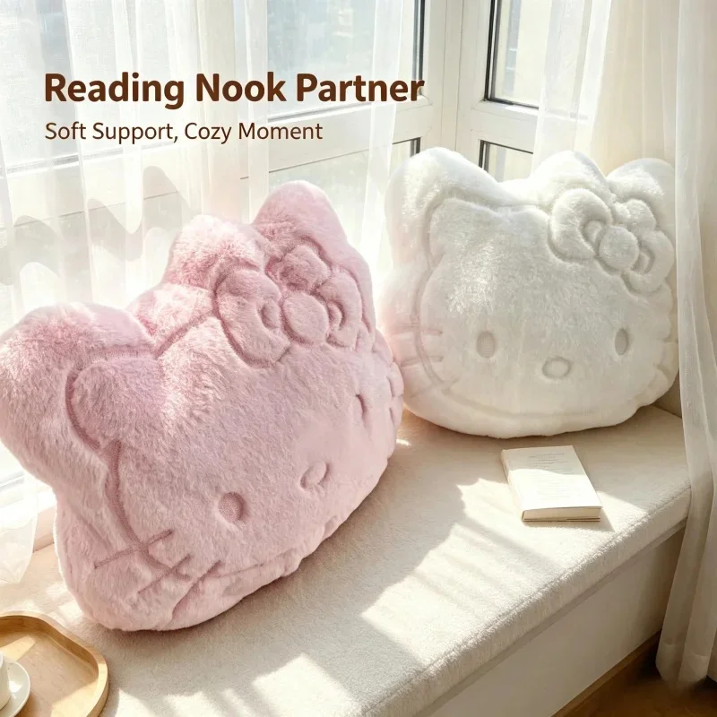 Sweet Hello Kitty Plush Back Cushion, Bed Head Pillow, Decorative Pillow For Girls Room
