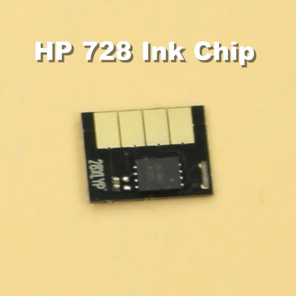 Disposable HP 728 Ink Chip One Time Use HP728 Printer Cartridge Chip for F9J68A F9J67A F9J66A F9J65A For HP DesignJet T730 T830