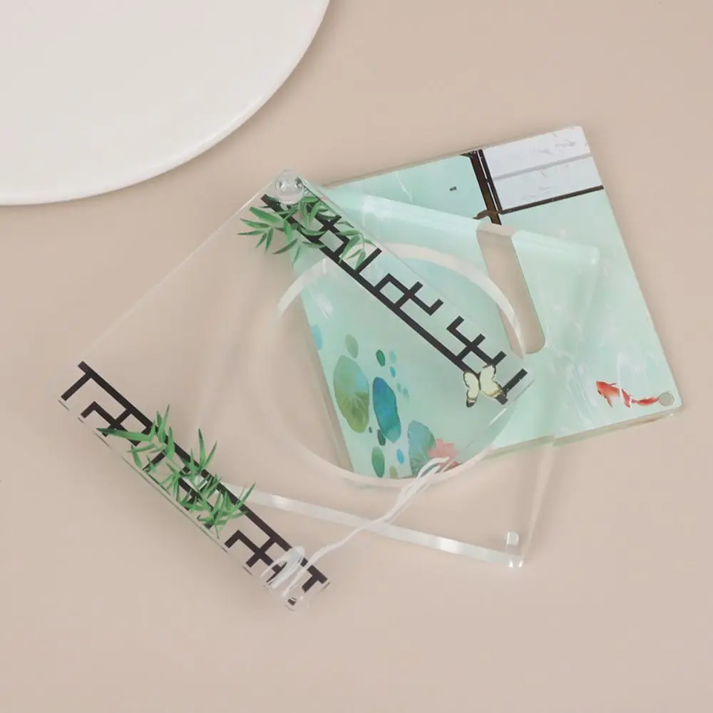 

Colorful Badge Display Ornament Transparent Ancient Style Badge Display Stand Creative Acrylic Badge Storage Holders