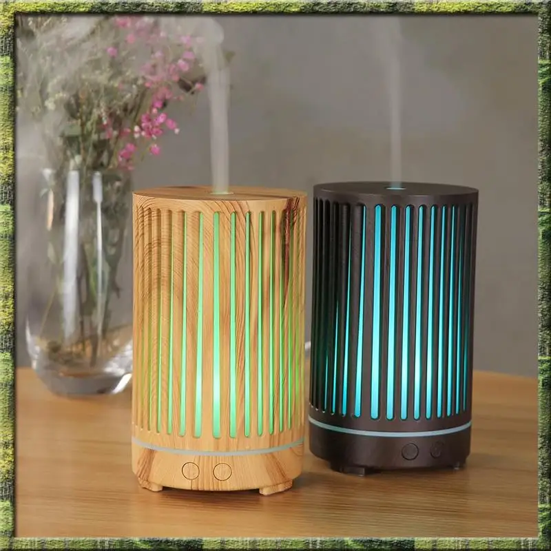 

Новый имитация деревянного увлажнителя с принтом, 200 мл, красочный портативный увлажнитель с низким уровнем шума, небольшой увлажнитель для спальни, офиса Lig