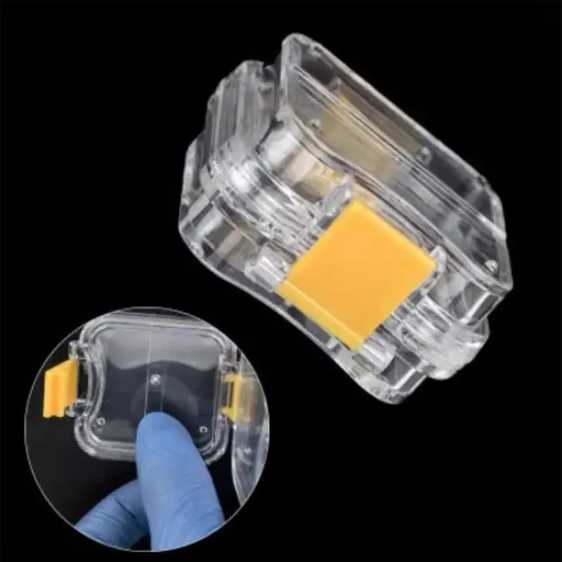 50pcs Small Dental Storage Box - Bagged Crown Organizer with Transparent Flexible Film, for Denture Tools