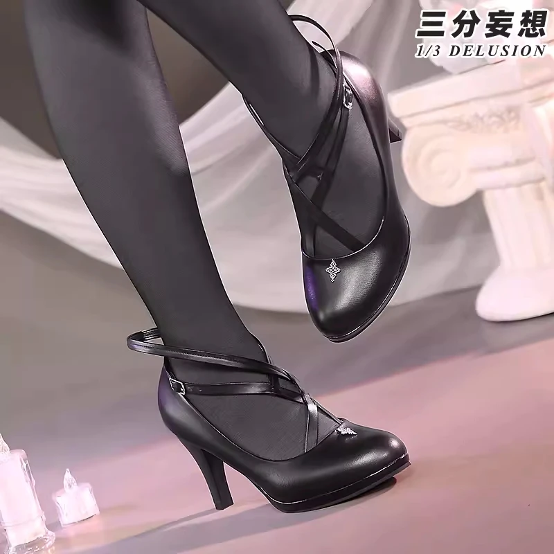 

Game Arknights Arturia Cosplay Shoes Role Play Carnival Comic-con Party Cos Accessories Women Cool High Heel Shoes Pre-sale