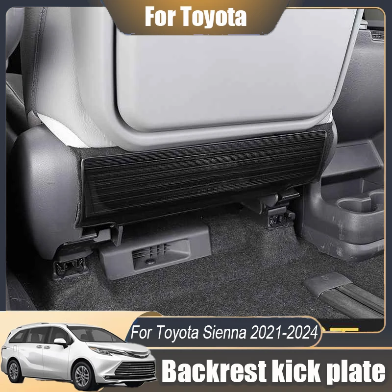 

For Toyota Sienna 2021 2022 2023 2024 Seat rear anti kick pad Backrest kick plate Auto interior modification