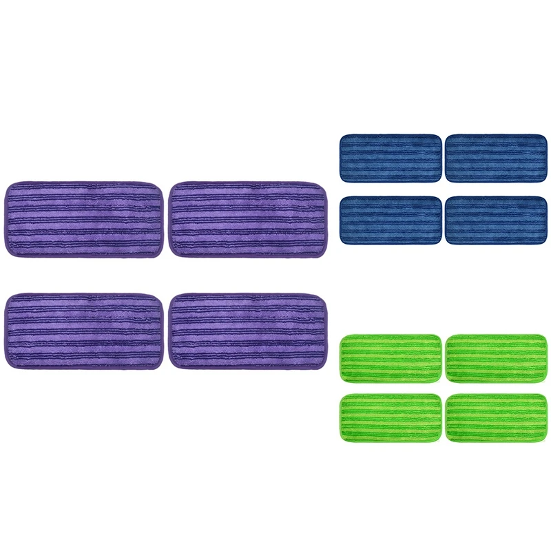 

4 шт., многоразовые накладки для швабры, 12 дюймов