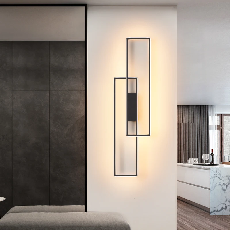 

Simple Led Wall Lights Nordic Bedroom Living Room TV Background Wall Lamps Modern Home Indoor Decoration Lighting Lamps Fixtures