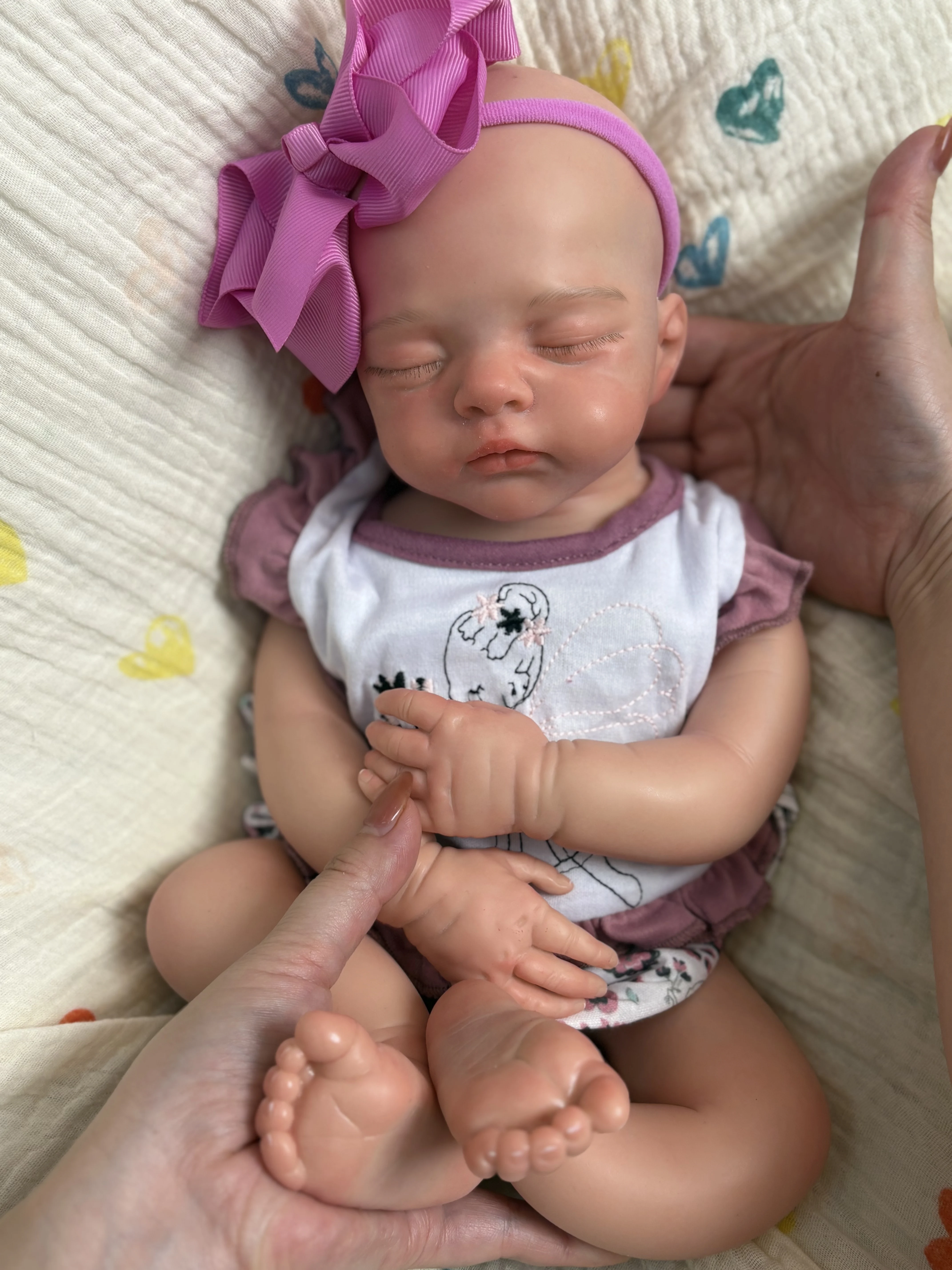 OtardDolls 18-Inch Handmade Silicone Doll Toy Soft Silicone Reborn Doll Open Mouth Realistic Waterproof Cute Collectible - view 3