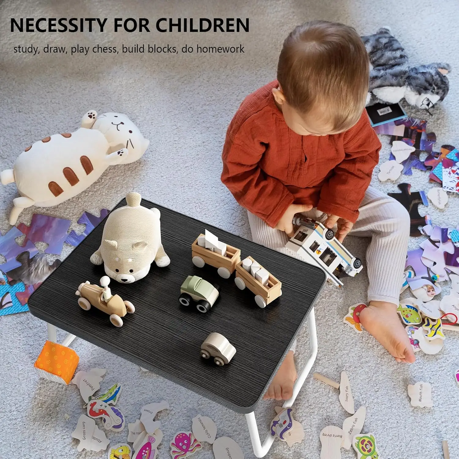 Foldable Lap Desk with Folding Legs 3