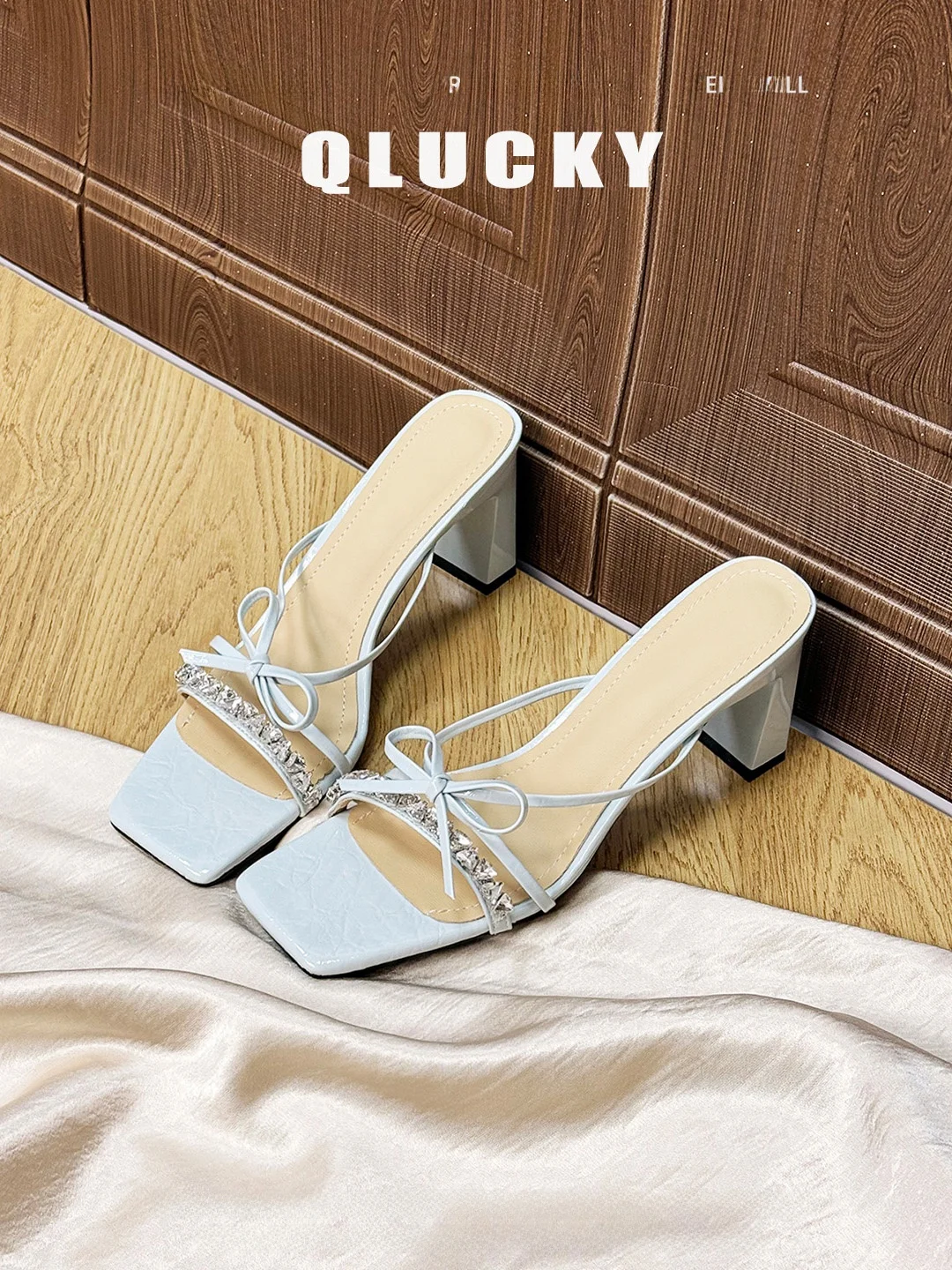 beautiful-leather-diamond-women's-summer-slippers-casual-style-knot-ultra-thin-fiber-inner-comfortable-high-heels