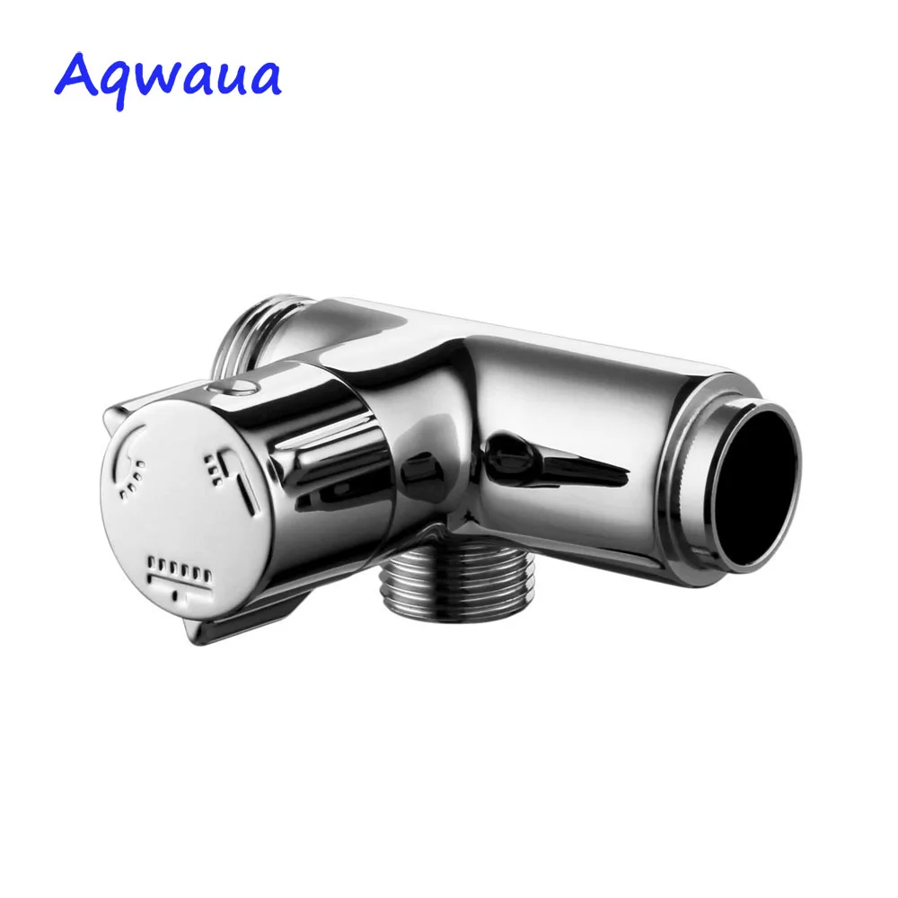 Aqwaua 3 Way Shower Arm Diverter Chrome Plated Brass Body 3 Functions Shower Mixer Faucet Shower Accessories