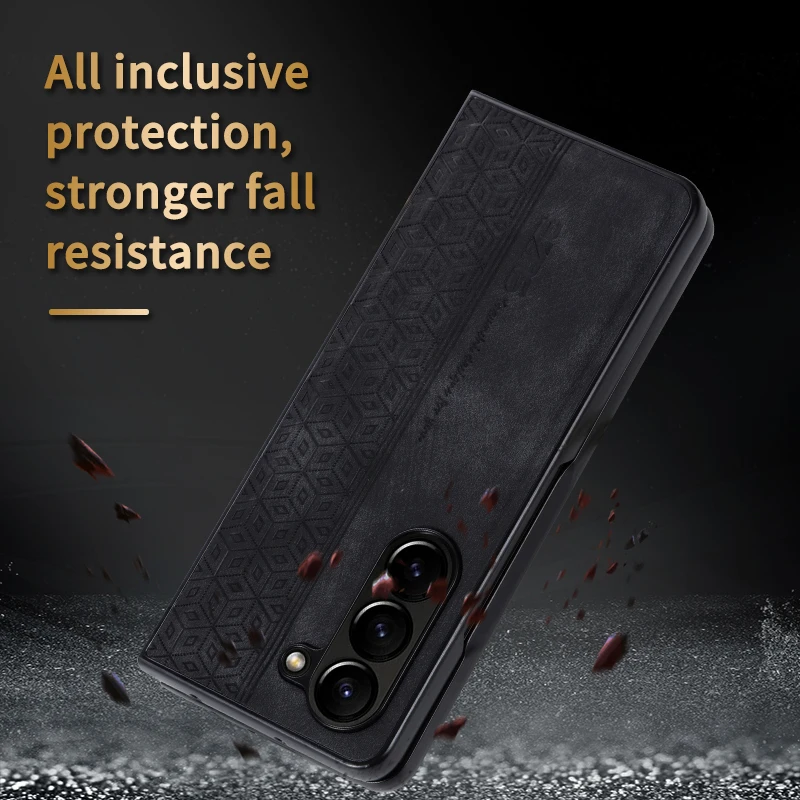 Funda para Samsung Galaxy Z Fold 8 Ultra, tipo flip de negocios, compatible con Galaxy Z Fold 8, 7, 6, 5, 4, 3, W25, W24, W23, W22, estilo retro 6