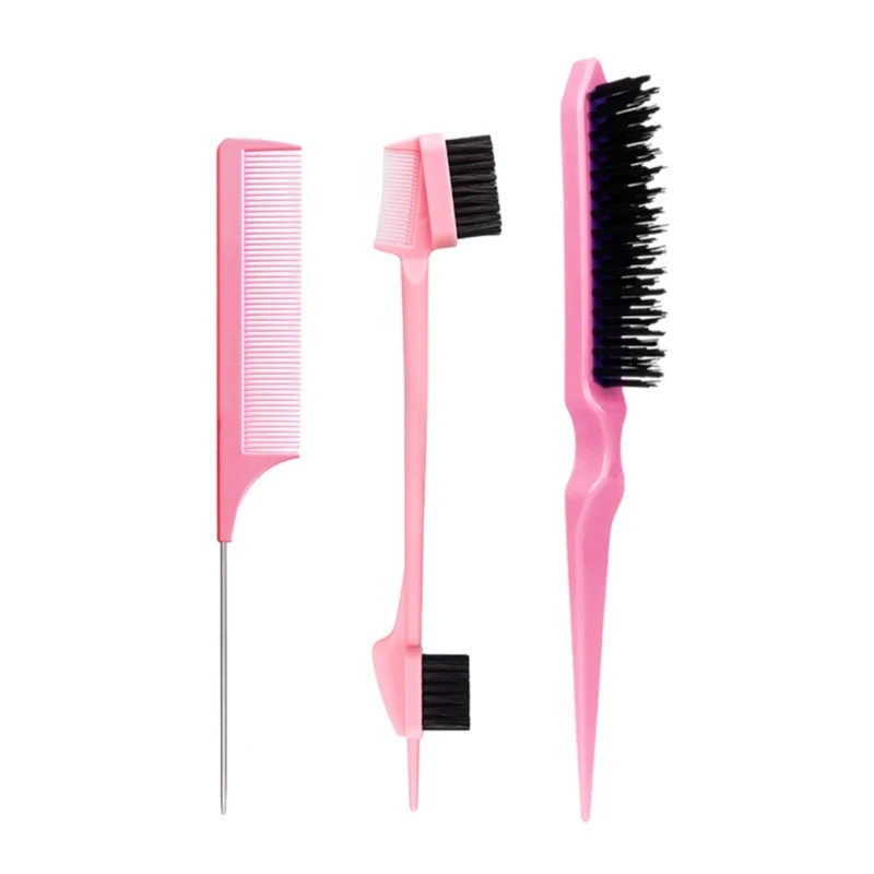 Juego peine para con estilo, accesorios para cepillos Control bordes doble cara, 3 uds.