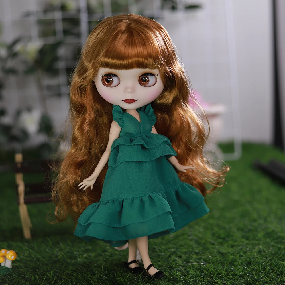 ICY DBS 블라이스 인형 bjd 관절 바디, 화이트 블랙 스킨 기질 스커트, 캐주얼 스포츠 스커트, 1/6 장난감, 소녀 선물, 애니메이션 SD, 30 cm