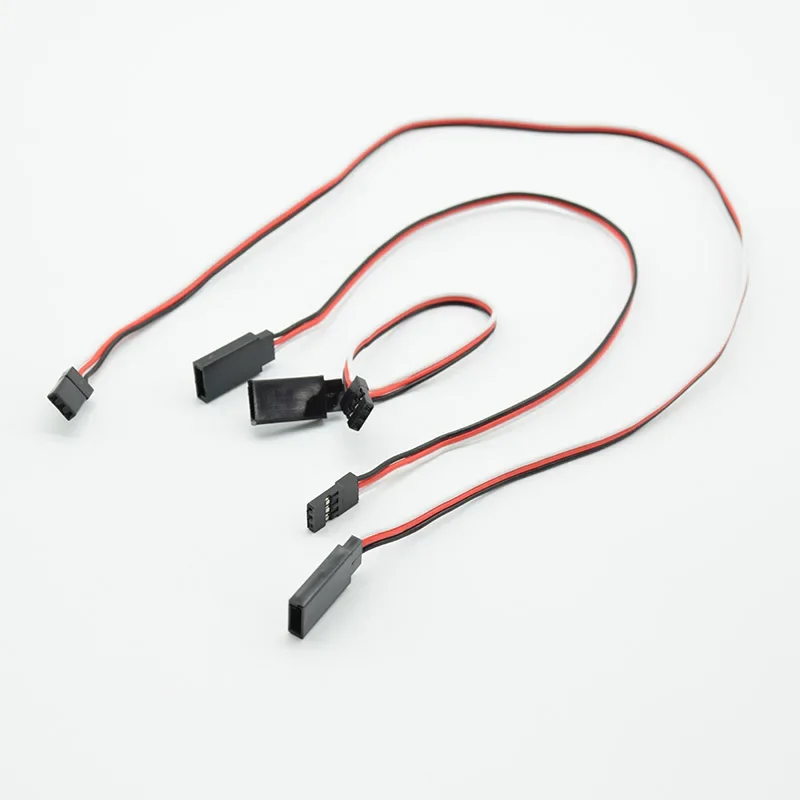 5Pcs 150/300/ 500mm Servo Extension Lead Wire Cable For RC Futaba JR Male to Female red black white 15/30/50cm Wire connector