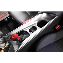 Carbon Fiber Drawing Car Interior Central Console Gear Shift Panel ABS Trim 1pcs For Toyota CHR C-HR LHD & RHD 2016-2018