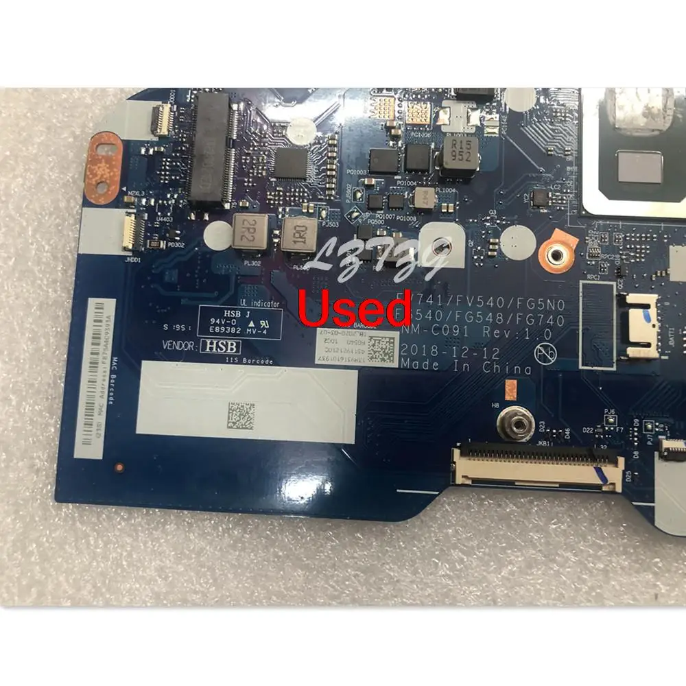 Placa base utilizada para portátil lenovo Ideapad, L340-15IWL/L340-17IWL/V340-17IWL, con CPU 5405U, UMA, 4GB, FRU, 5B20S42161, 5B20S42162