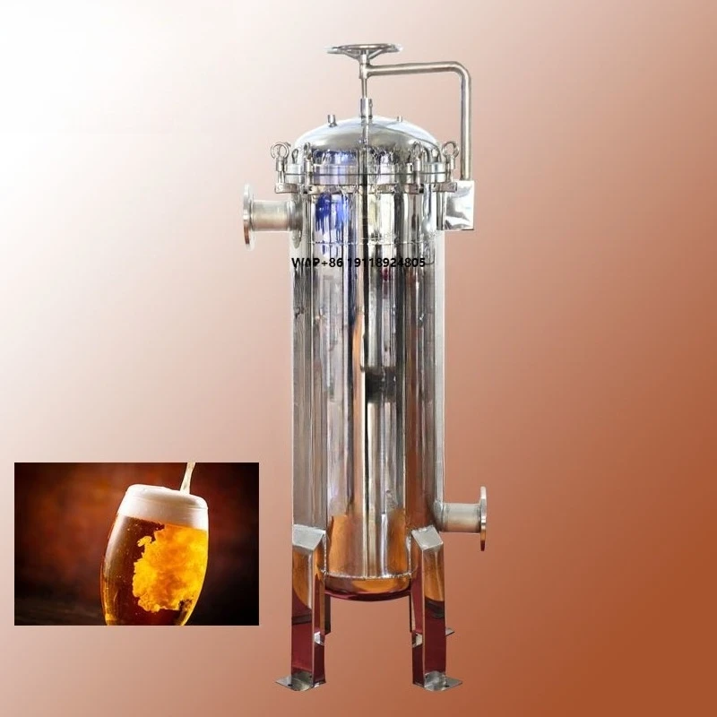 

304/316 Stainless Steel 2-Bag Water Filter, Food-Grade Filtration System for Beverage and Water Filtration