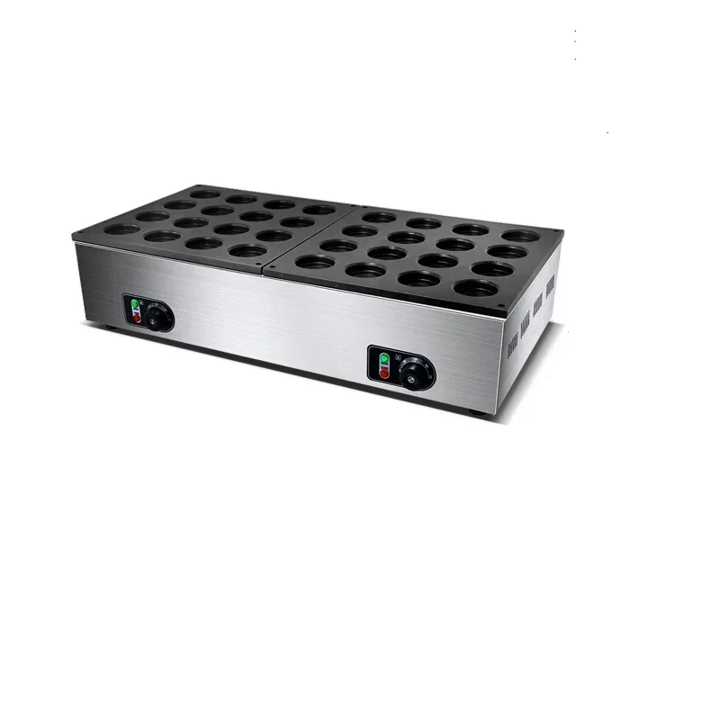 Macchina per torte con ruota elettrica 220v Stalla commerciale Gas Taiwan Torta di fagioli rossi Macchina per snack elettrotermica a 32 fori Uova Carne Hamburger