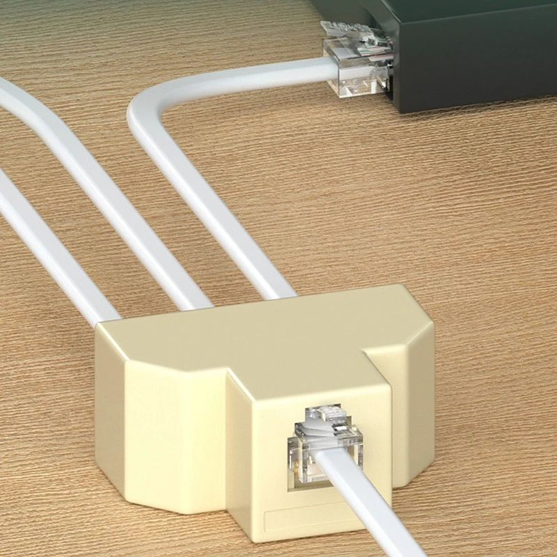 3-Wege-Telefonleitungs-Splitter-Adapter, Telefon-Splitter für effiziente Kommunikation