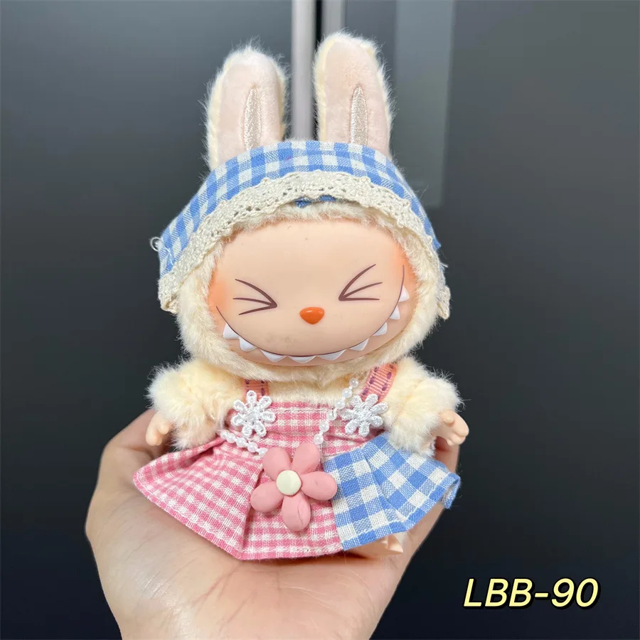 

New 17cm Labubu V2 V1 Trendy Clothes Outfit Accessories Idol Doll Clothing for Kid Gift Labubu Ropa Doll Clothes Set (No Doll)