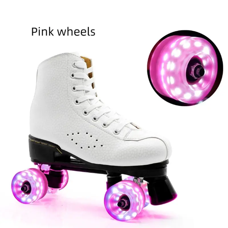 AED2-1 Pcs Roller Skate Wheels 58Mm X 32Mm Luminous Quad Roller Skateboard Roller Skates Light Up Wheels
