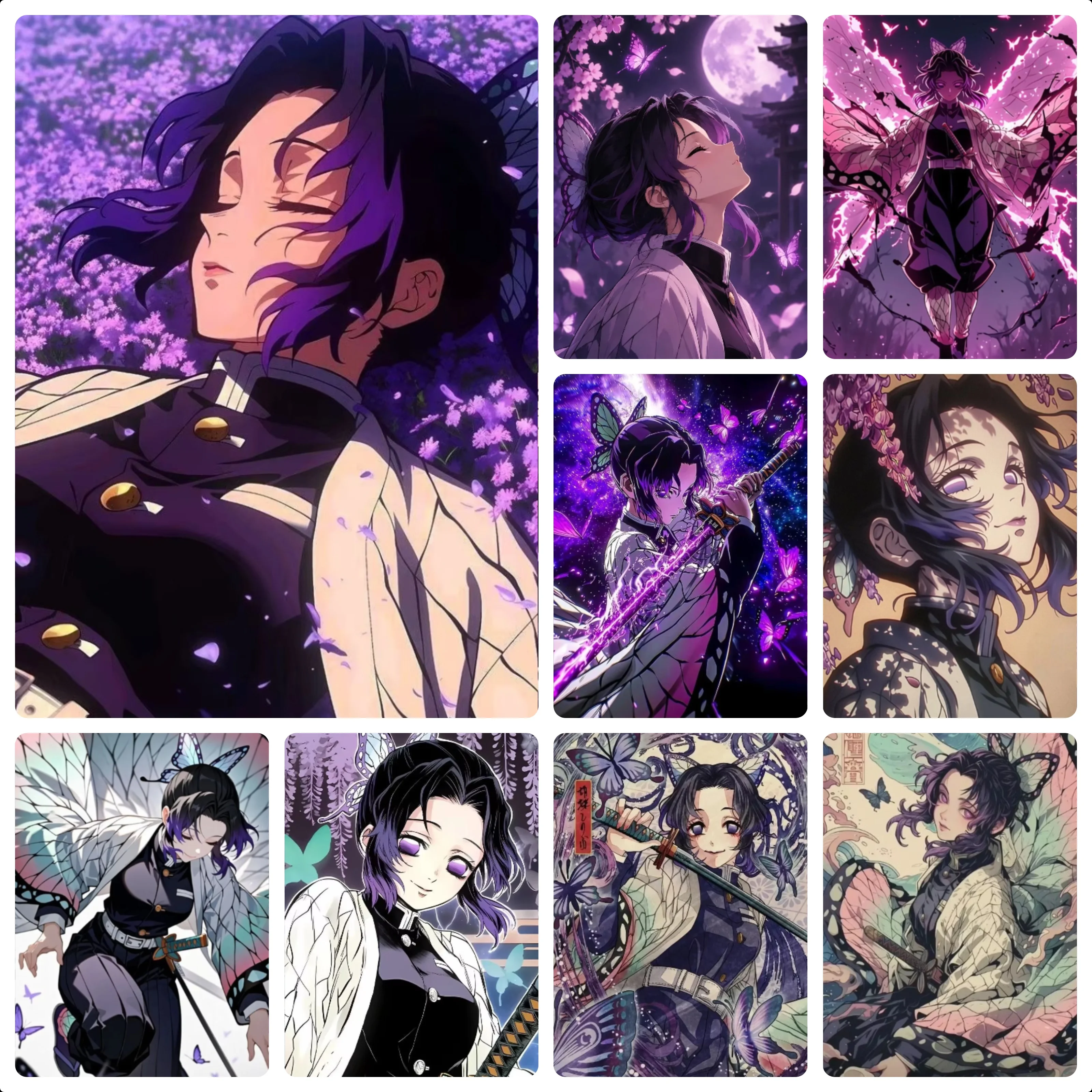 Butterfly Hashira Shinobu Kocho Jigsaw Puzzle 500/1000/1200/2000PCS Demon Slayer Anime Character Collection Home Decoration