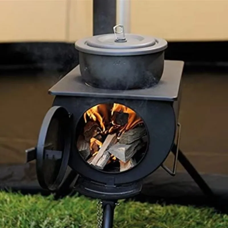 Factory Customize Fishing Stove Camping Stove Wood Burning Stove for Cook & Warm 4l 12kg
