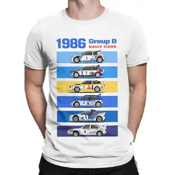 Men Women 1986 Rally Group B Race Shirts Pure Cotton New Arrival T Shirts Rallying Car Racing Lover Top Tee Clothes